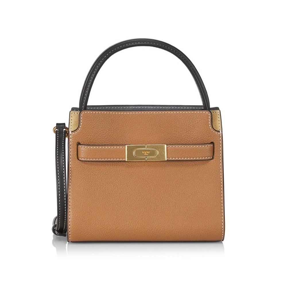TORY BURCH LEE RADZIWILL PEBBLED PETITE DOUBLE BAG BRAND NEW NEVER WORN